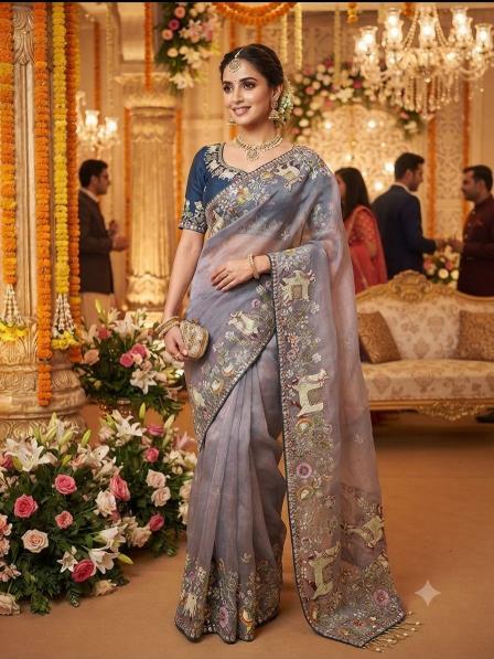 Vinayak soft shine fendi satin saree surat wholesale market online shopping